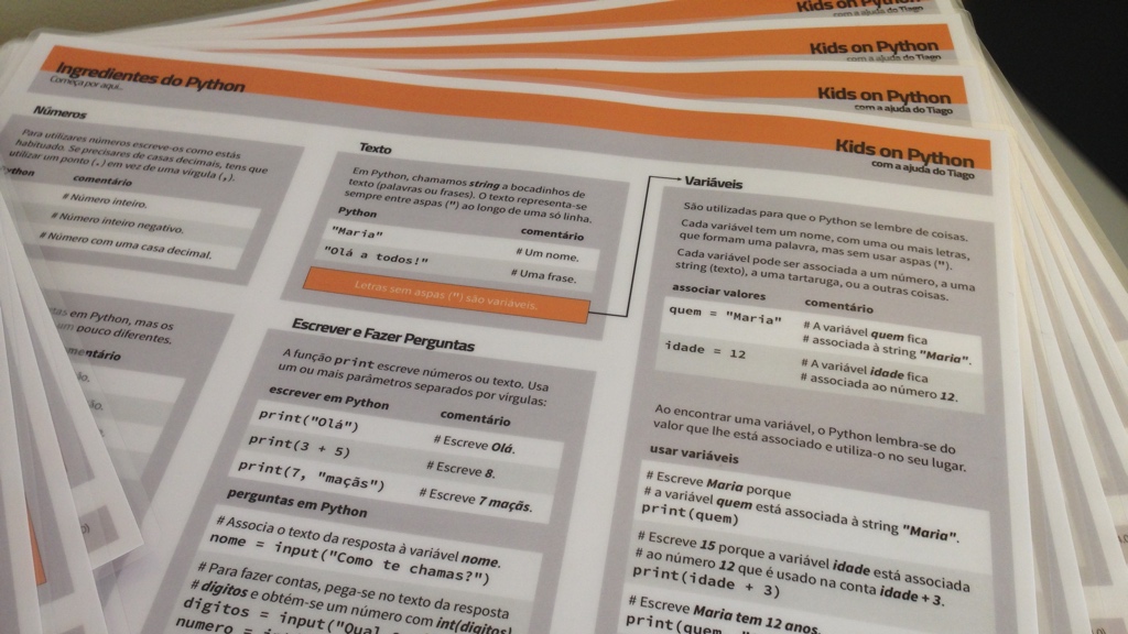 Python Ingredients Cheat Sheet